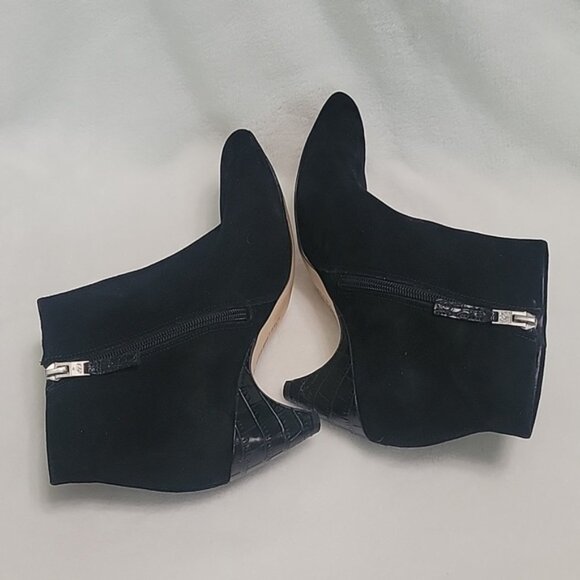 Sam Edelman Black Ankle Boots Size 8.5 - Picture 6 of 11